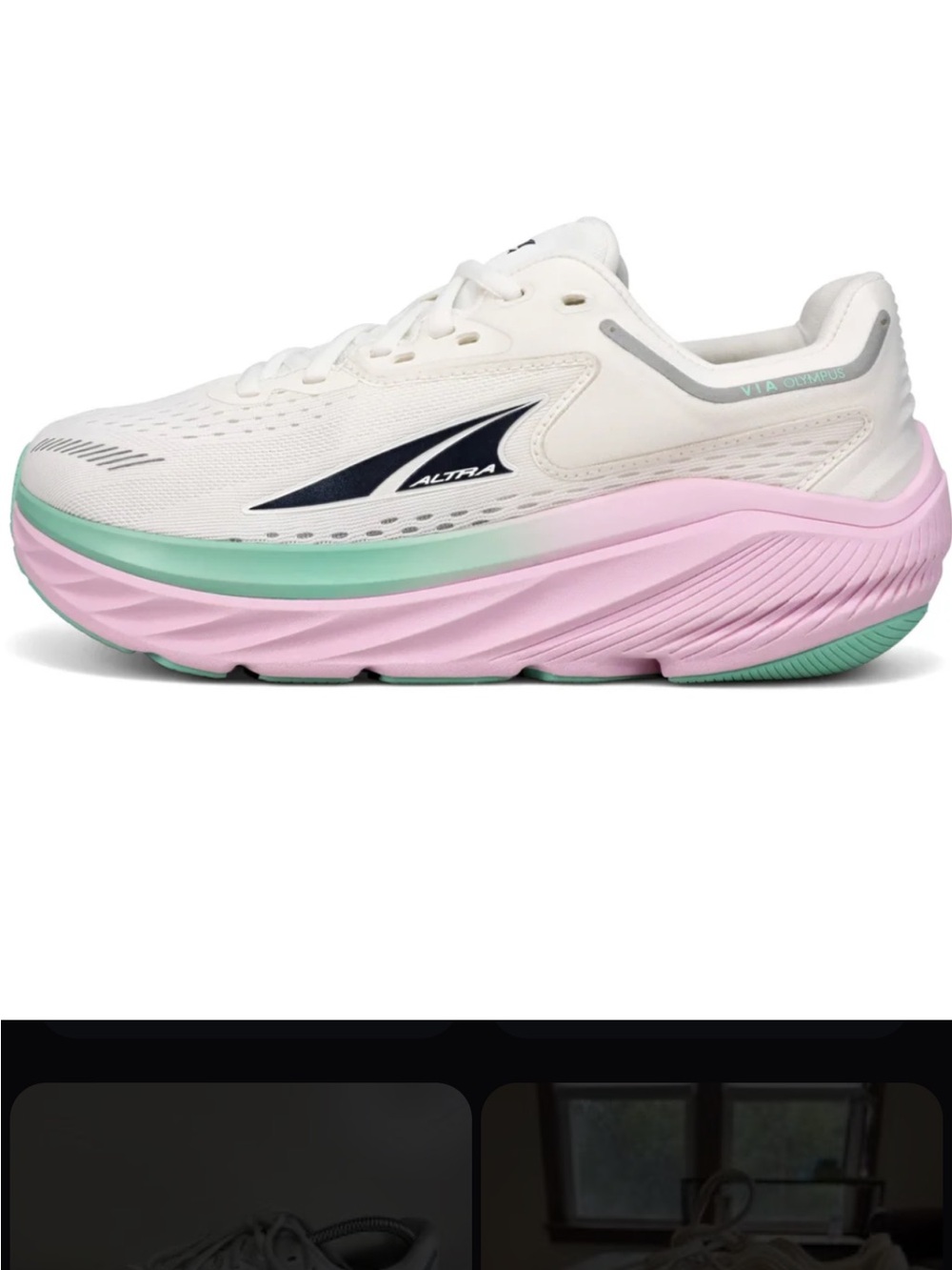 Altra Women's EGO MAX in White Pink Mint Road Running Shoe